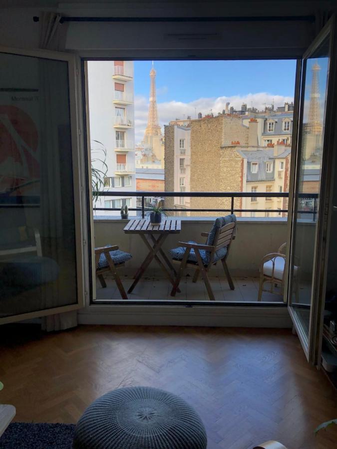 Superb Apartment With Balcony & Eiffel Tower View Párizs Kültér fotó